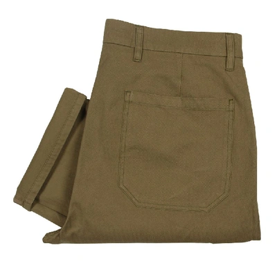 Shop Norse Projects Trousers Laurits Herringbone Cargo In Green