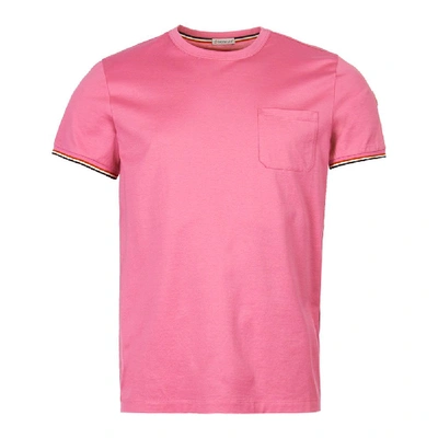 Shop Moncler T-shirt In Pink