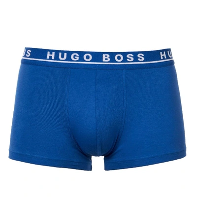 Shop Hugo Boss Bodywear Boxers Three Pack In Blue