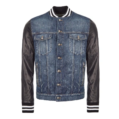 Shop Balmain Jacket Denim – Blue