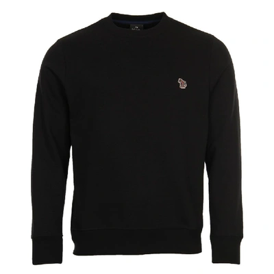 Paul Smith Zebra Patch Crewneck Sweatshirt In Black