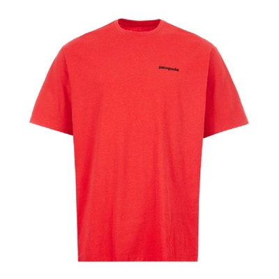 Shop Patagonia T-shirt Logo Responsible In Red