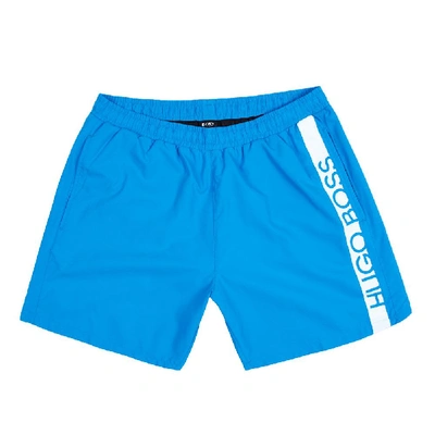 Shop Hugo Boss Swim Shorts In Blue
