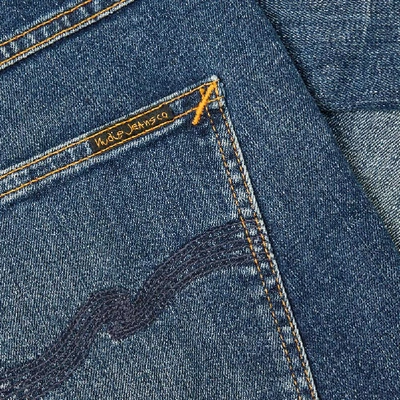 Shop Nudie Jeans Lean Dean – Indigo Shades In Blue