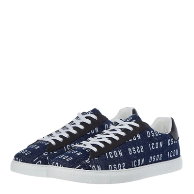 Shop Dsquared2 Trainers In Blue