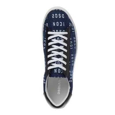 Shop Dsquared2 Trainers In Blue