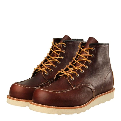 Shop Red Wing Moc Toe Boots In Brown