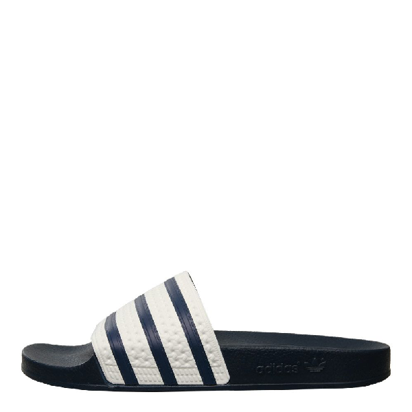 navy adilette slides