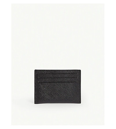 Shop Givenchy Logo Print Leather Card Holder In Black