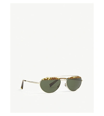 Shop Alain Mikli Elicot Havana Oval-frame Sunglasses In Brown/red