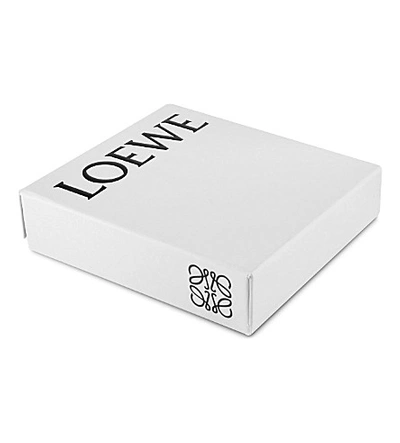 Shop Loewe Leather Coin And Card Holder In Navy Blue