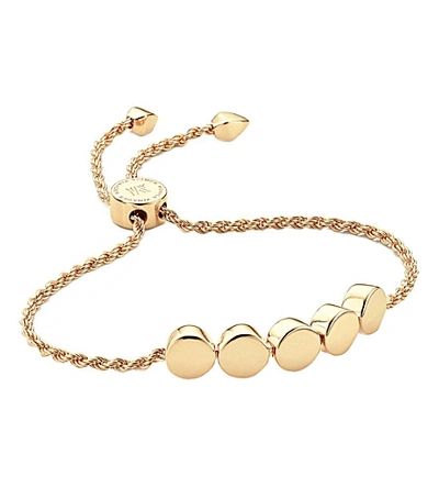 Shop Monica Vinader Linear Bead 18ct Yellow-gold Plated Friendship Bracelet