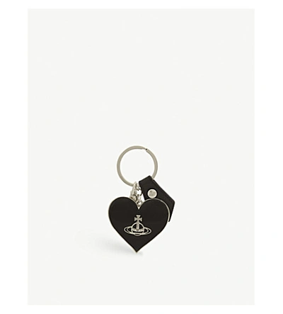Shop Vivienne Westwood Mirror Heart Keyring