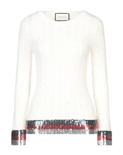 Shop Gucci Cashmere Blend In Ivory