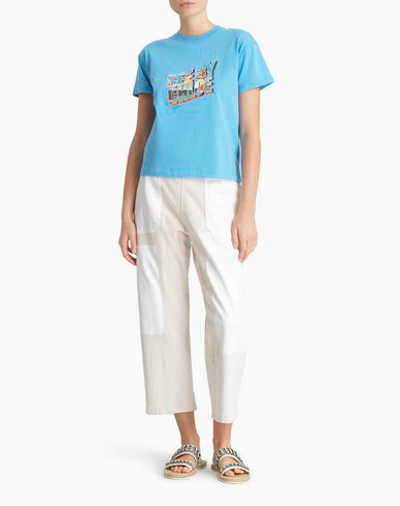 Shop See By Chloé T-shirts In Sky Blue
