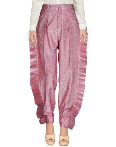 Shop Gucci Casual Pants In Pink