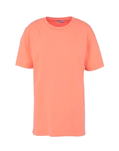 Shop Colorful Standard Woman T-shirt Salmon Pink Size Xs Organic Cotton