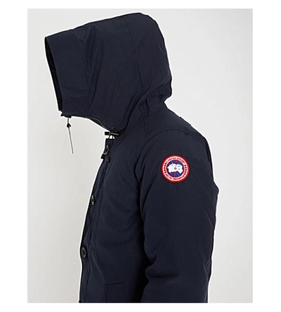 Shop Canada Goose Mens Navy Chateau Shell-down Hooded Parka L