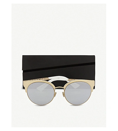Shop Dior Armamini Cat-eye Sunglasses In Yelllow