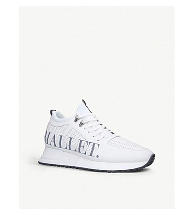 Shop Mallet Diver 2.0 Printed Trainers In White