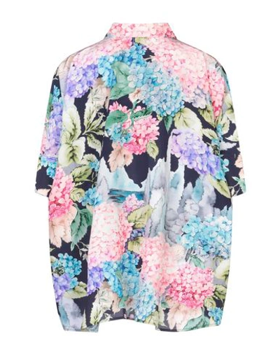 Shop Gucci Floral Shirts & Blouses In Blue