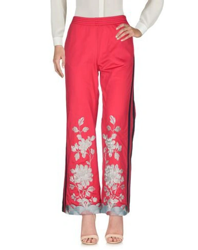 Shop Gucci Casual Pants In Red