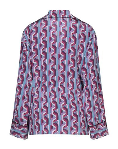 Shop Gucci Patterned Shirts & Blouses In Azure