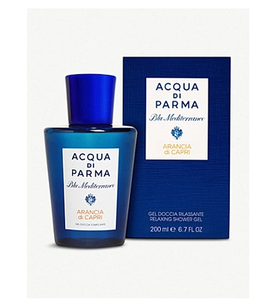 Shop Acqua Di Parma Blu Mediterraneo Arancia Di Capri Shower Gel 200ml, Mens In Na