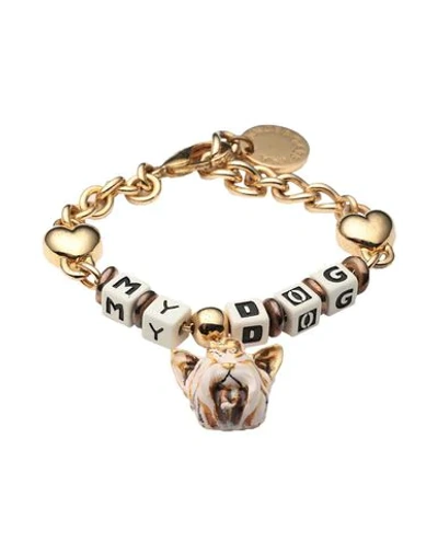 Shop Dolce & Gabbana Bracelets In Gold