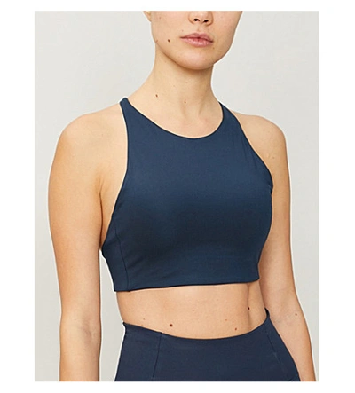 Shop Girlfriend Collective Topanga Sports Stretch-jersey Bra