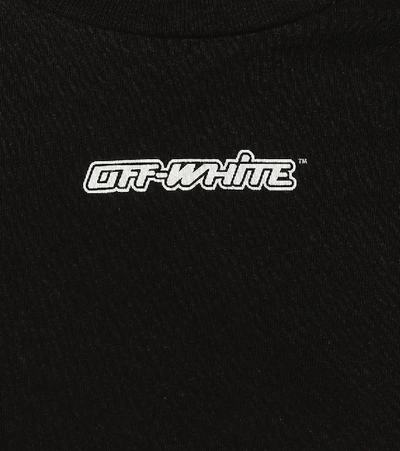 Shop Off-white Marker Logo Cotton T-shirt In Black