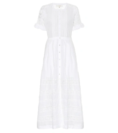 Shop Loveshackfancy Edie Cotton Maxi Dress In White
