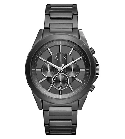 Shop Armani Exchange Ax2601 Stainless Steel Watch In Silver