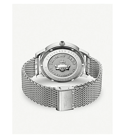 Shop Thomas Sabo Wa0300201201 Rebel Spirit Silver Stainless Steel Watch