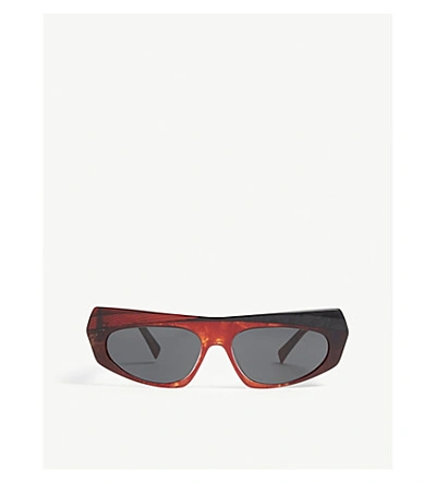 Shop Alain Mikli Pose Irregular Sunglasses