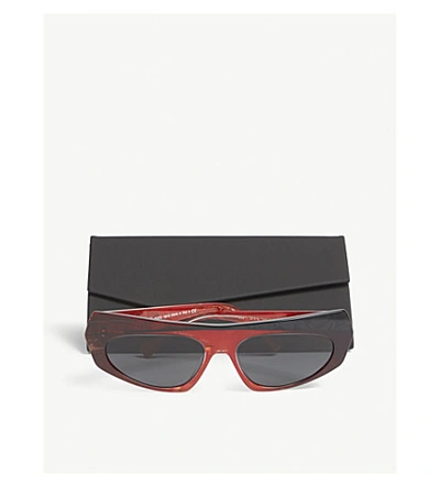 Shop Alain Mikli Pose Irregular Sunglasses