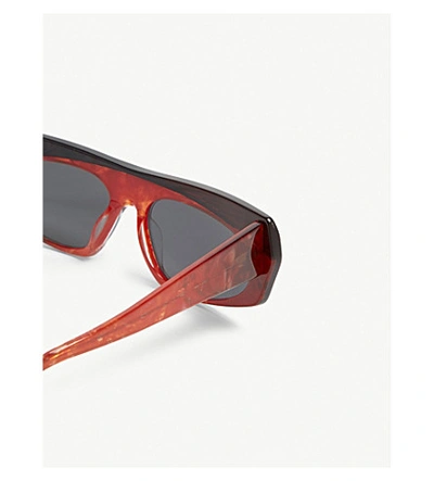 Shop Alain Mikli Pose Irregular Sunglasses