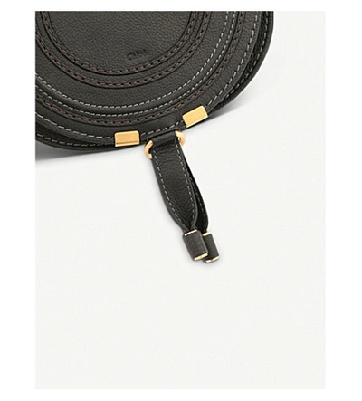Shop Chloé Chloe Women's Black Marcie Small Leather Saddle Bag