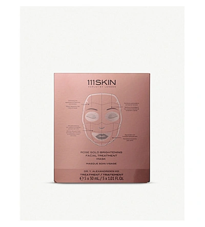 Shop 111skin Rose Gold Brightening Facial Treatment Set Of Five Masks