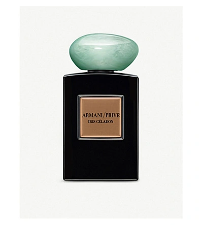 Shop Giorgio Armani Privé Iris Céladon Eau De Parfum In Nero