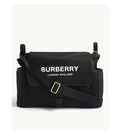 Shop Burberry Logo Print Nappy Bag In Multi