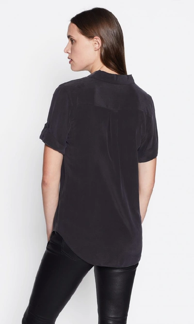 Shop Equipment Short Sleeve Slim Signature Silk Shirt In True Black