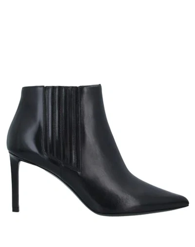 Shop Celine Ankle Boots In Black