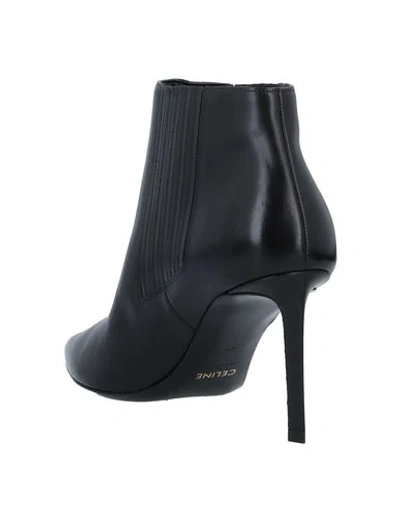 Shop Celine Ankle Boots In Black