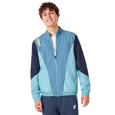 Shop Oakley Alien Blue Nylon Track Jacket