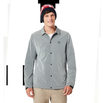 Shop Oakley Fs Coach's Jacket In Gray