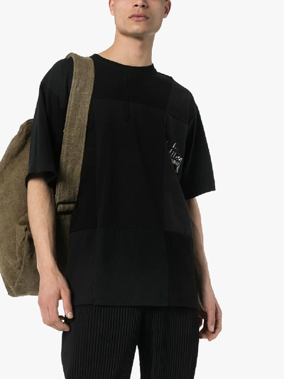 Shop Children Of The Discordance X Semble Stüssy Patchwork T-shirt In Black