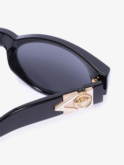 Shop Versace Black Cat Eye Tinted Sunglasses