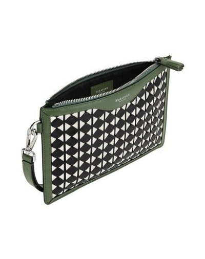 Shop Serapian Handbags In Green