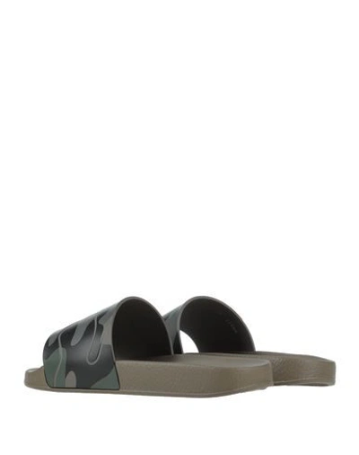 Shop Valentino Sandals In Military Green